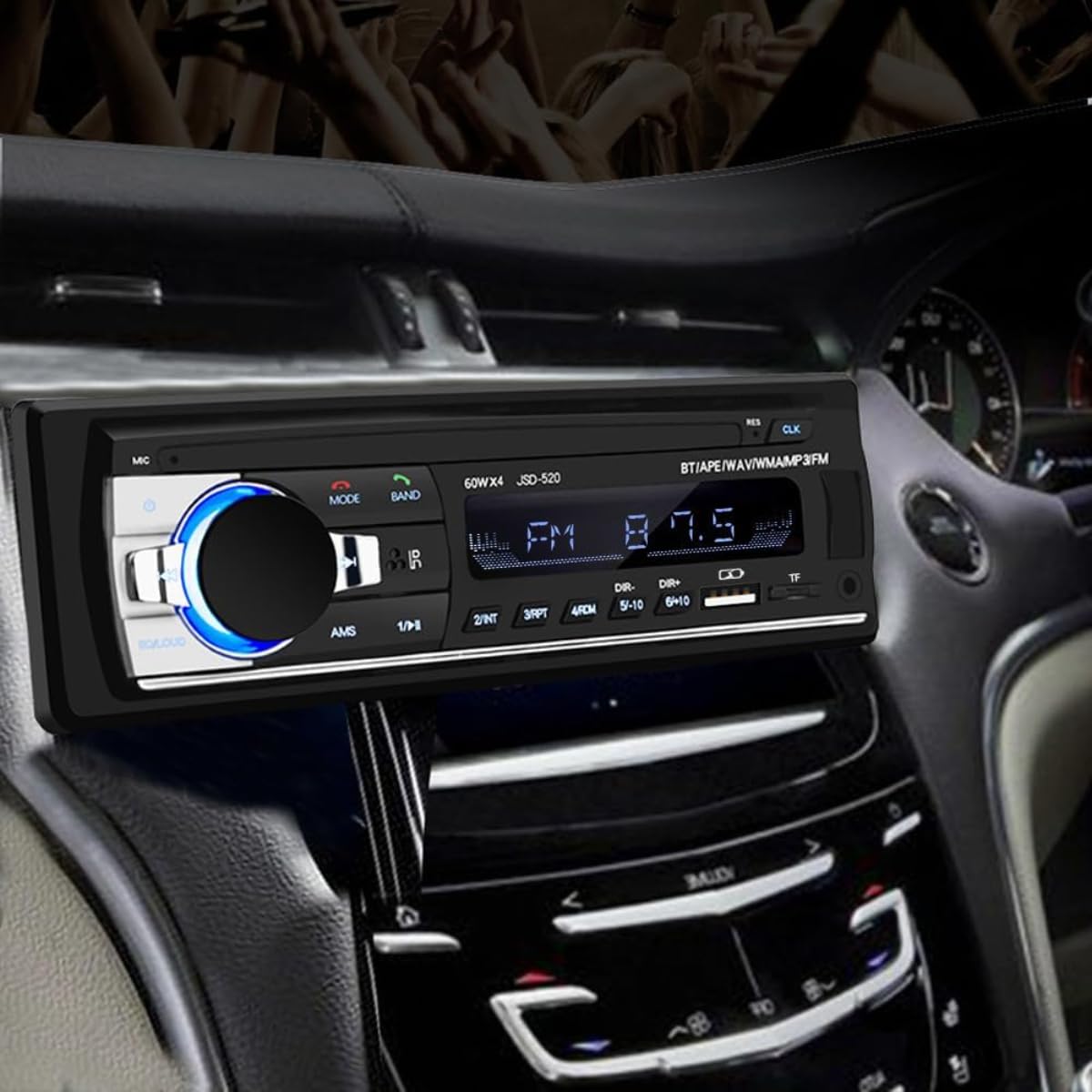 カーオーディオ Bluetooth接続 1DIN Amazon.co.jp: 【tr nd】車載カーオーディオ 1DIN サイズ MP3、FM